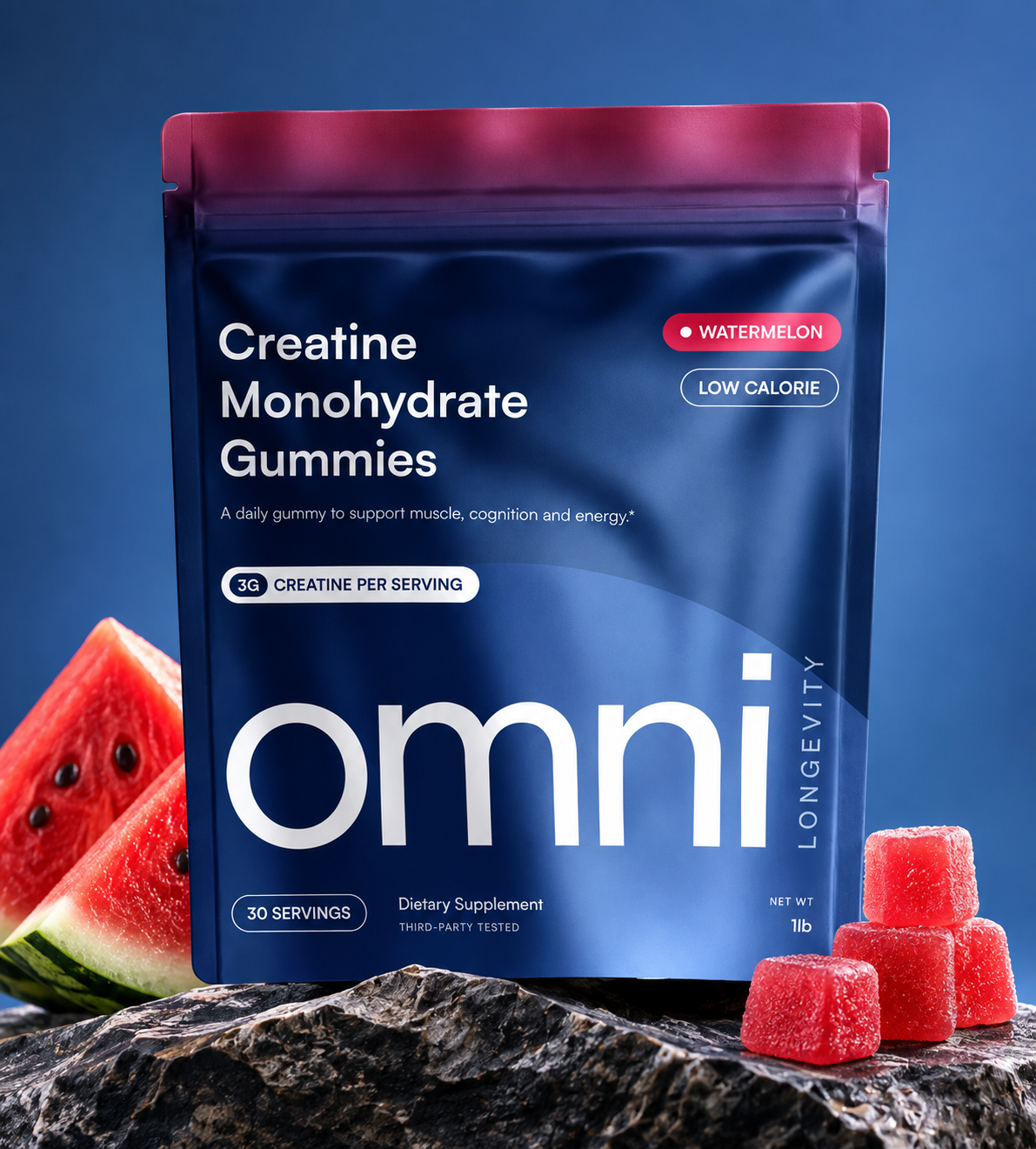OMNI Gomitas de Monohidrato de Creatina – Sandía