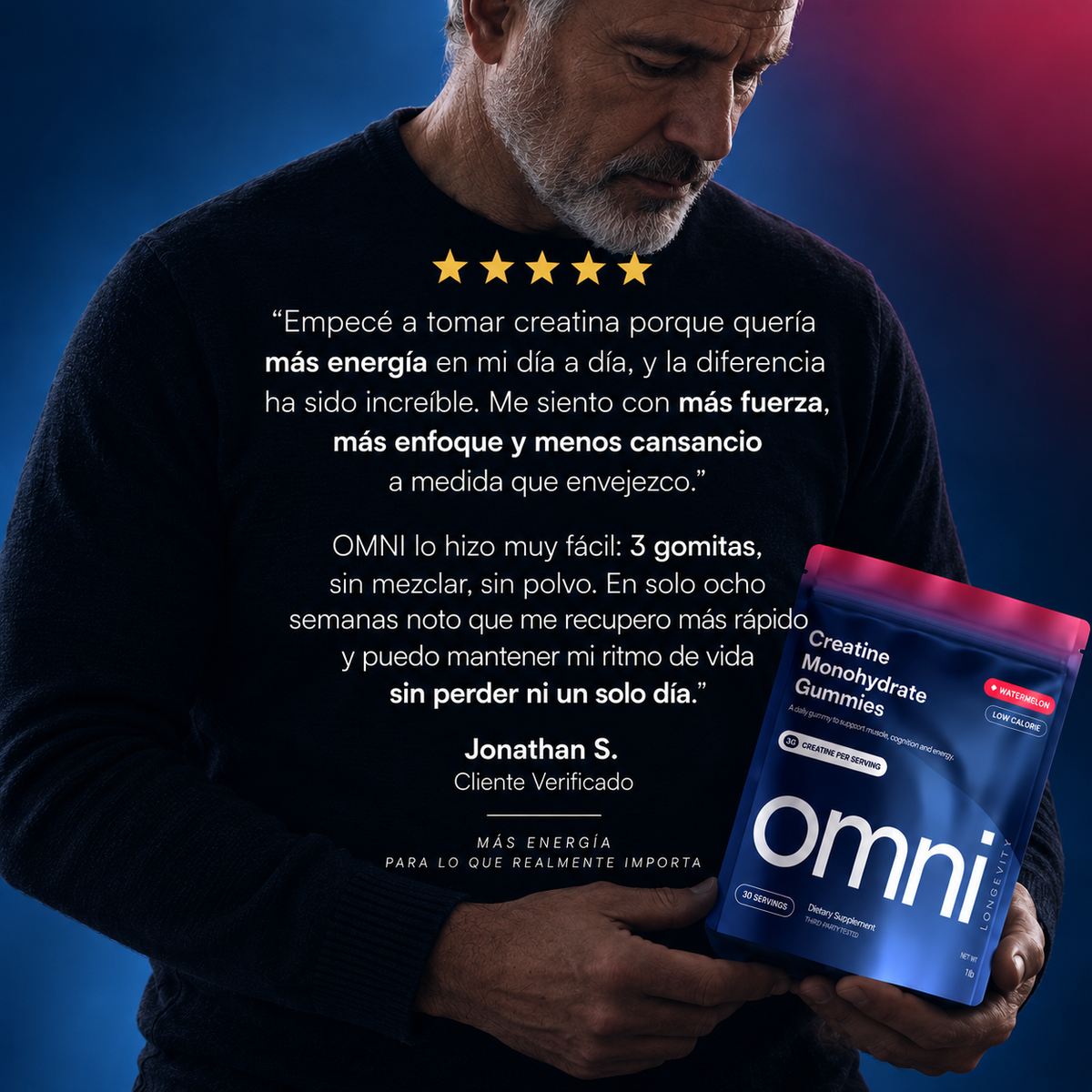 OMNI Gomitas de Monohidrato de Creatina – Sandía
